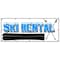 Signmission SKI RENTAL BANNER SIGN snow water jet boats surfboards surf canoe kayak B-120 Ski Rental - alternate 1